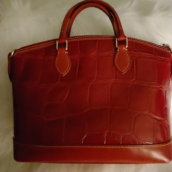 Dooney & Bourke Croc Leather Satchel Bag - Picture 2 of 10